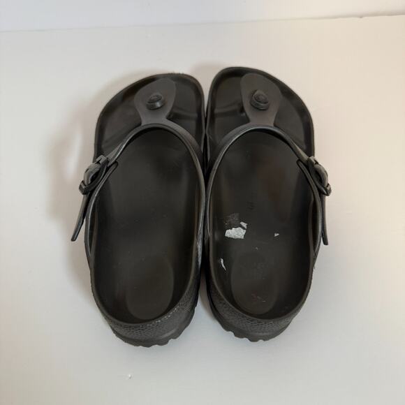 Birkenstock‎ Gizeh Sandals Womens 8 Eva Black Shoe Size Leather Slip On Casual - Picture 3 of 11